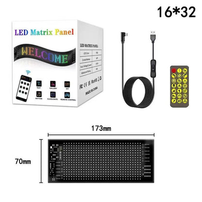 New Usb Car Flexible Bluetooth Smart Screen Window Door Full Color