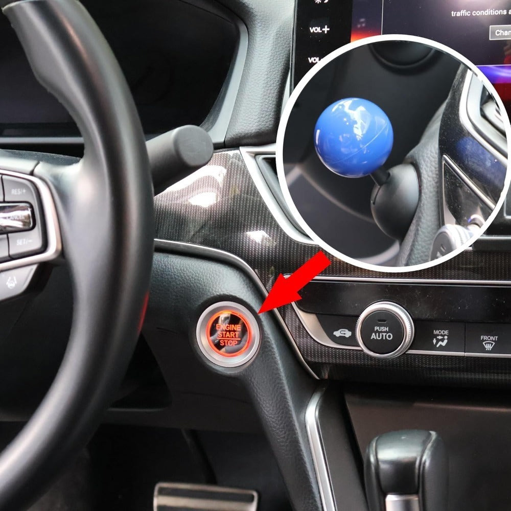 All-metal Ball Rod Car One-key Start Button Starting Cover